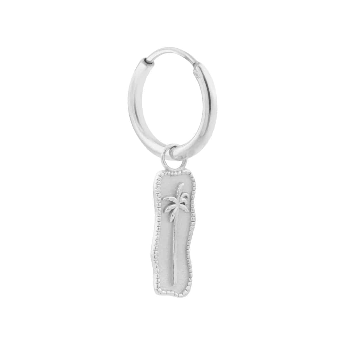 Palm beach hoop silver