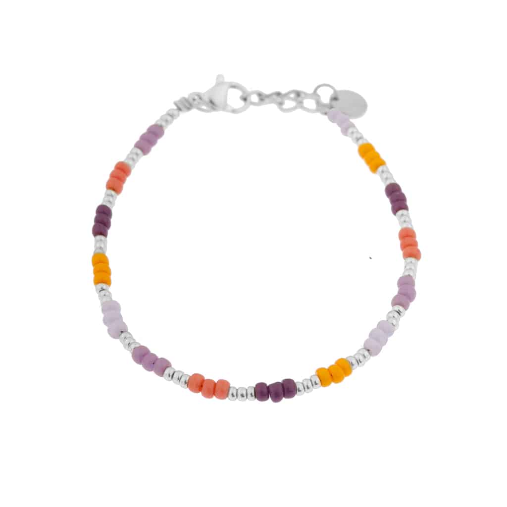 Paradise rainbow bracelet silver