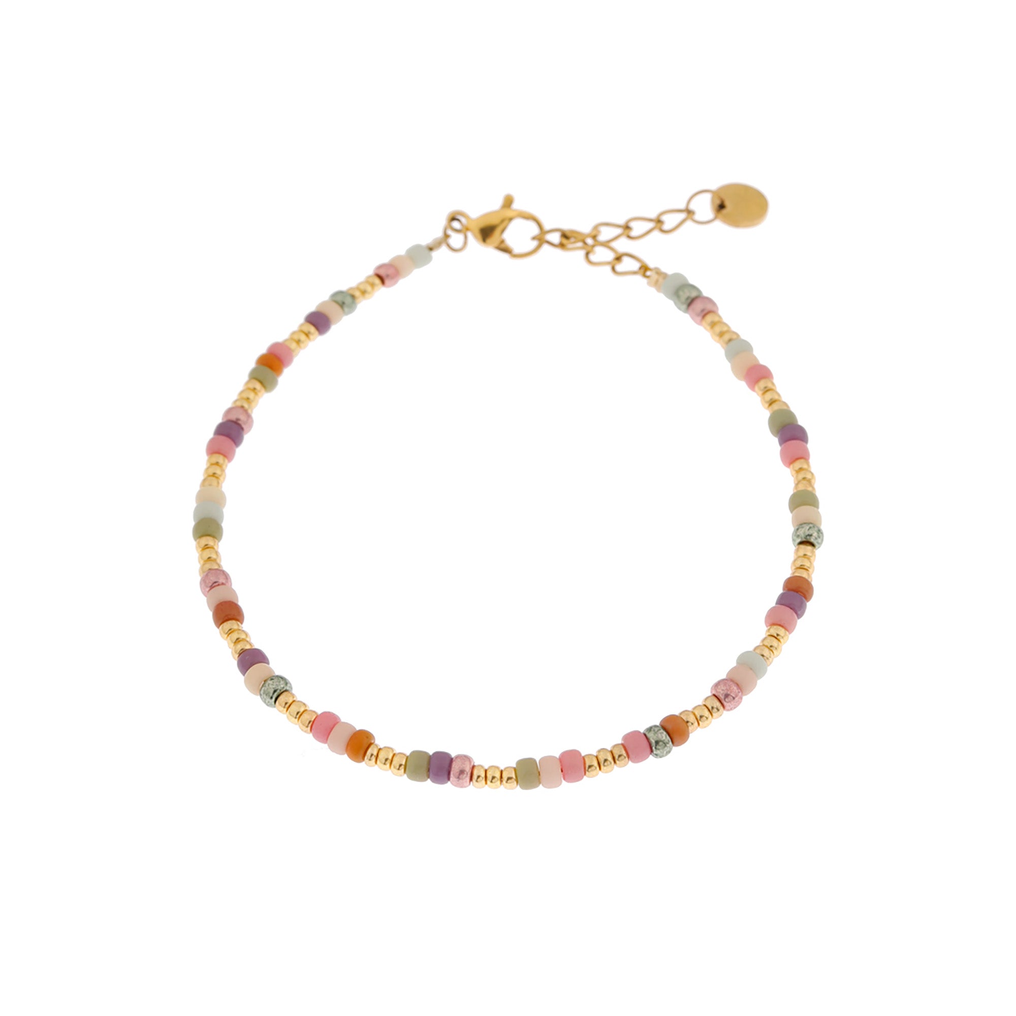 Pastello rainbow bracelet gold