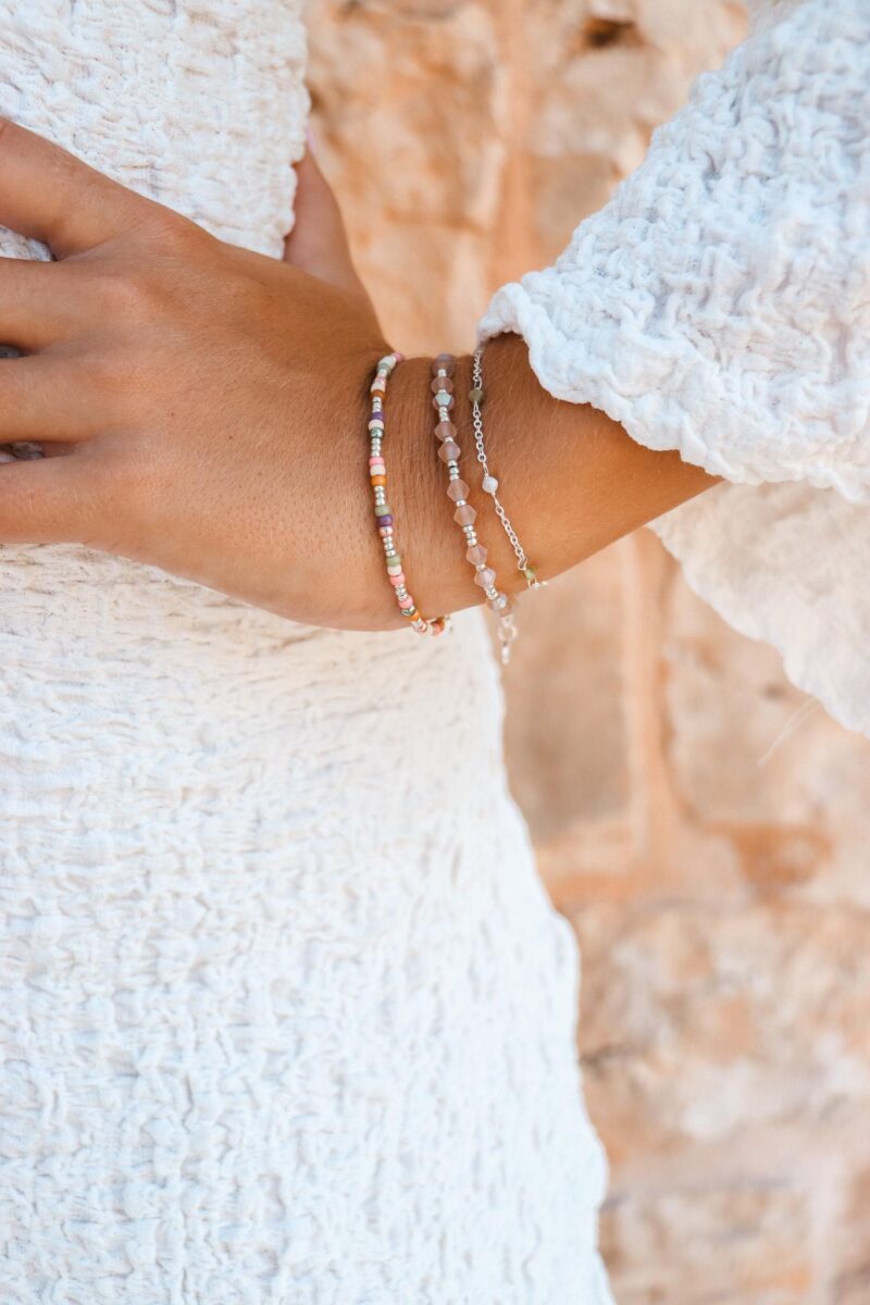 Pastello rainbow bracelet silver