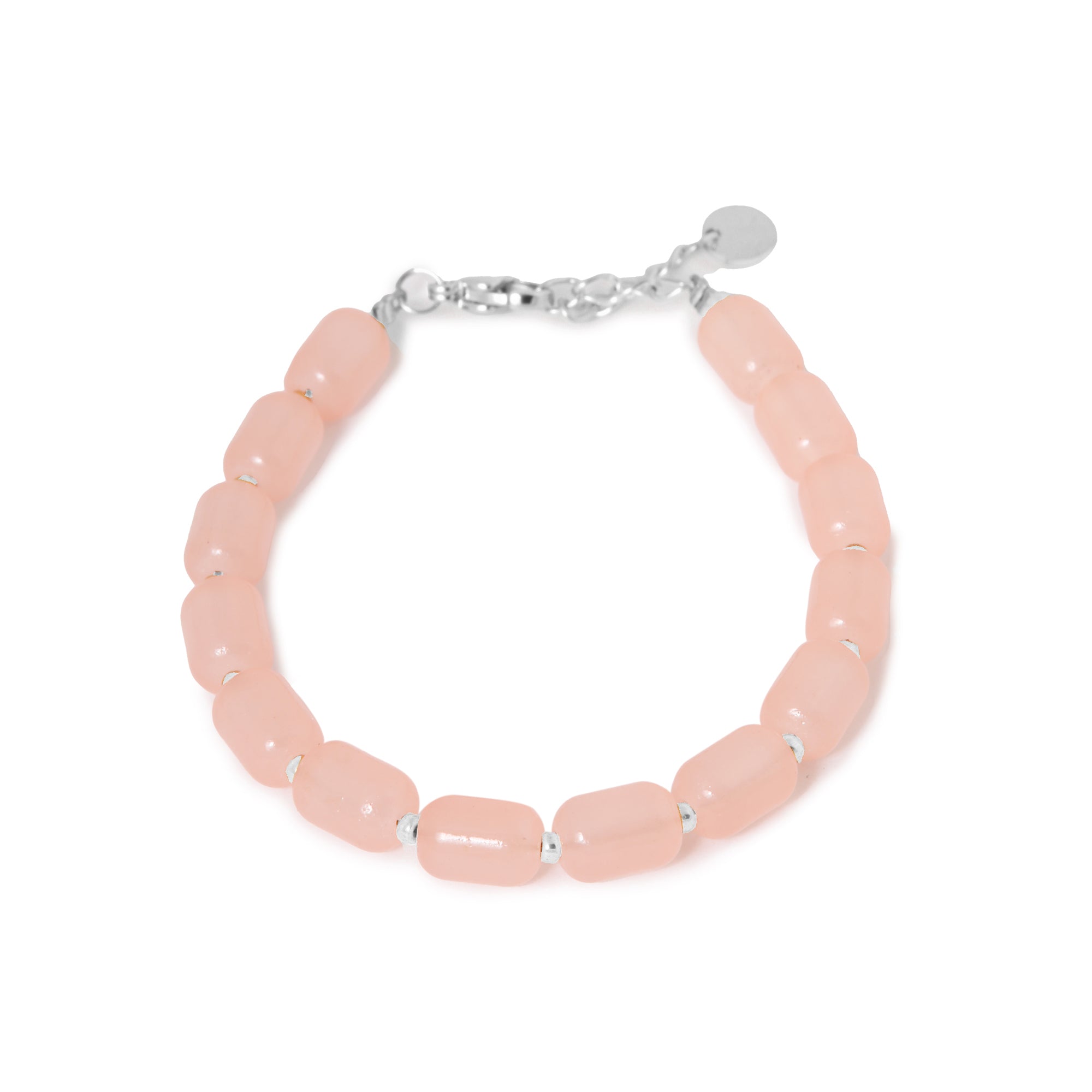 Peachy beads bracelet silver