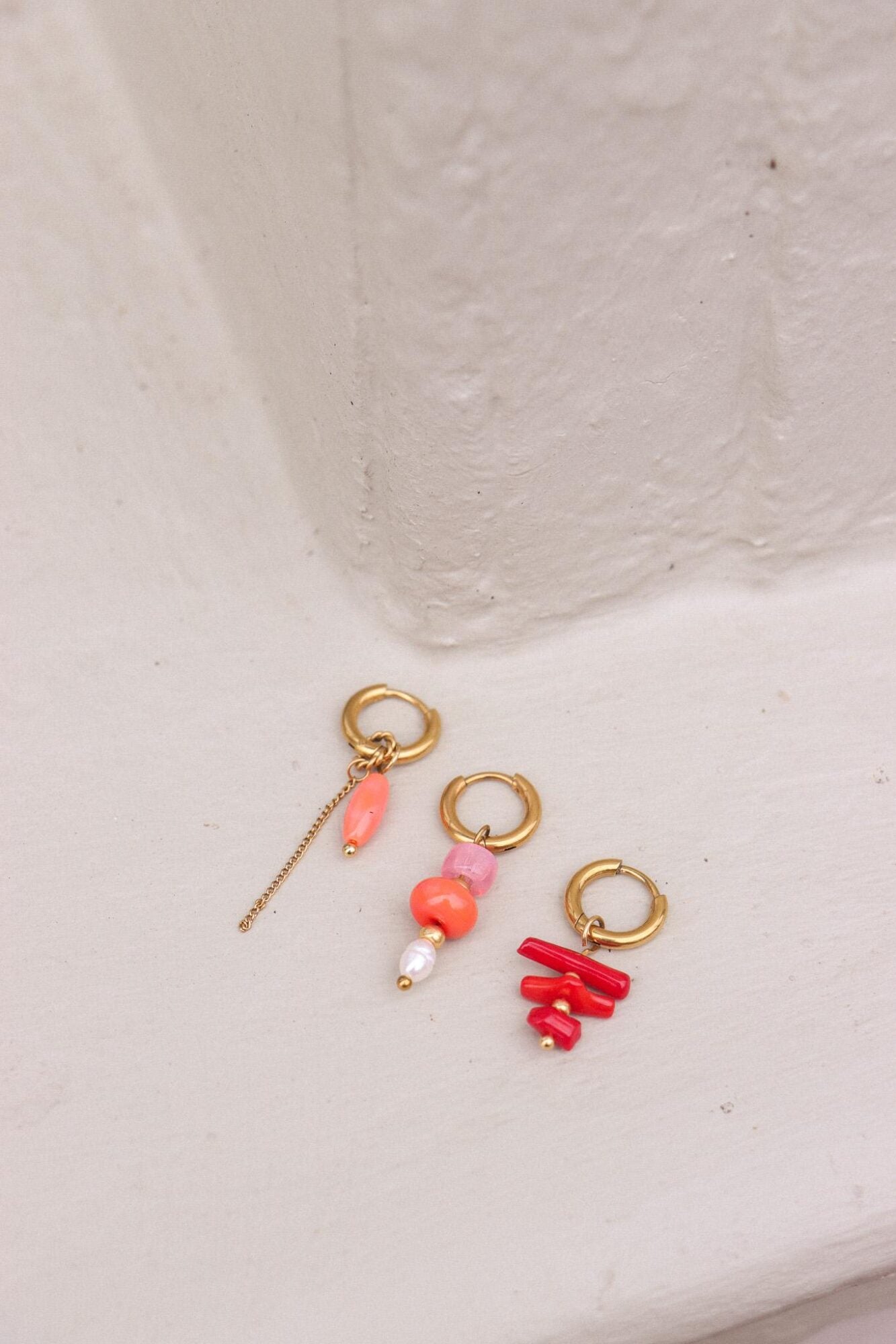 Peachy chain hoop gold