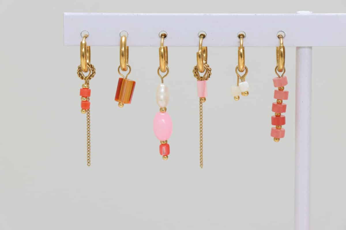 Peachy hoop gold