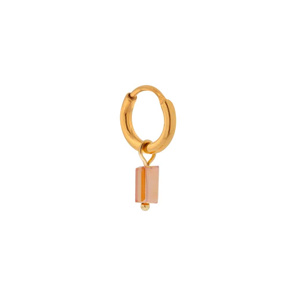 Peachy hoop gold