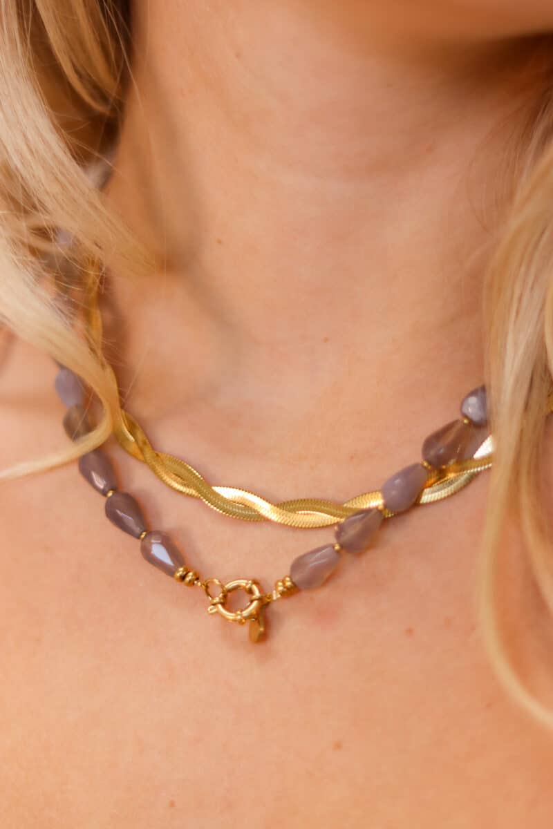 Pearl of the clouds necklace gold