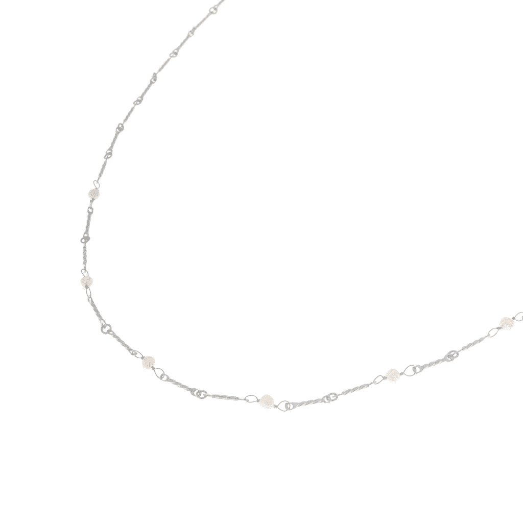 Pearl pearl pearl necklace silver