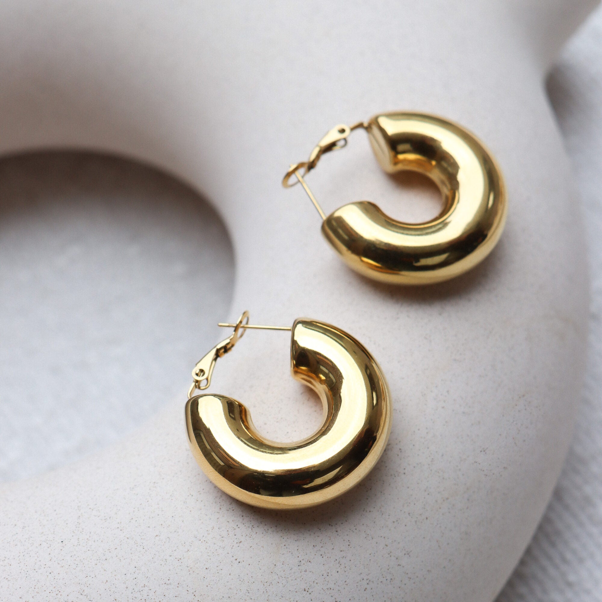 Perfect statement hoop gold