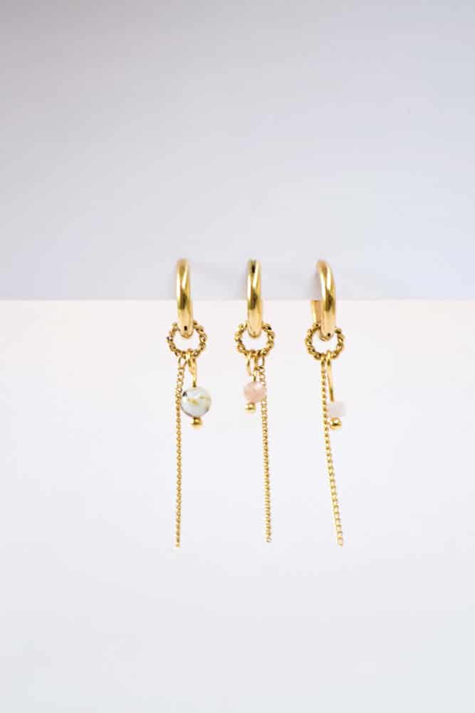 Plain chain hoop gold