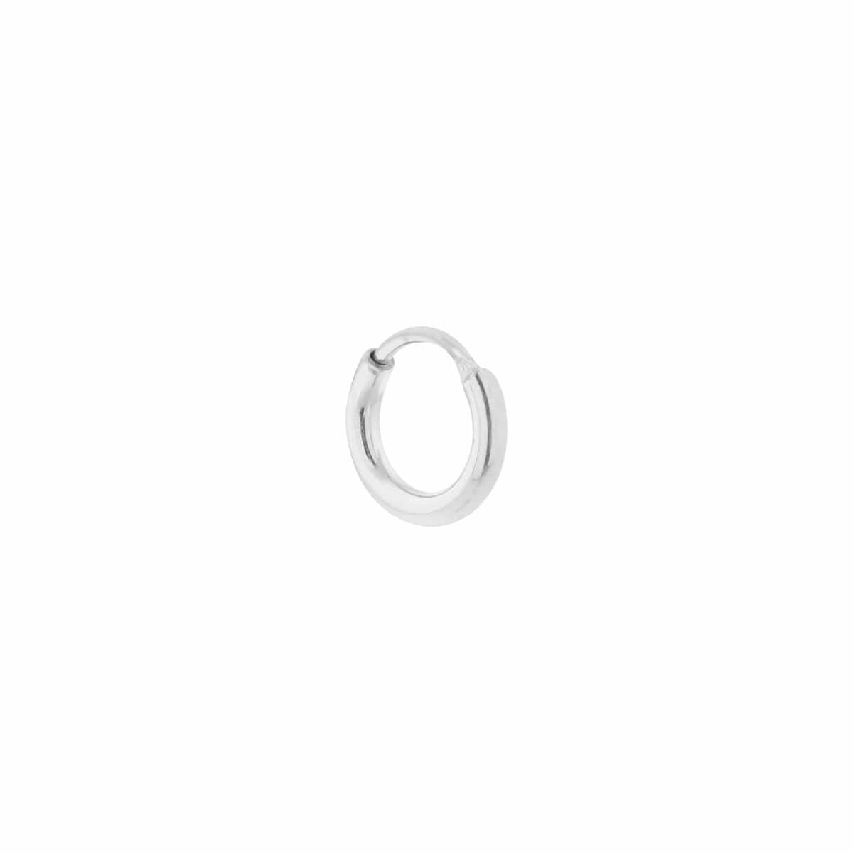 Plain hoop 12mm silver