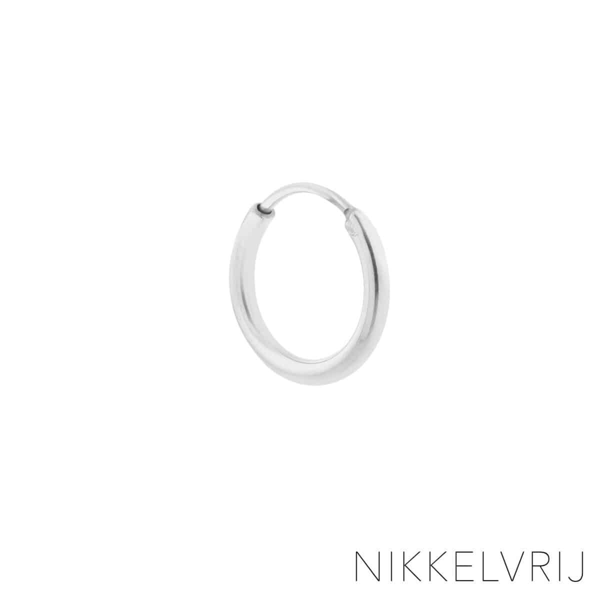 Plain hoop 16mm silver nickel-free