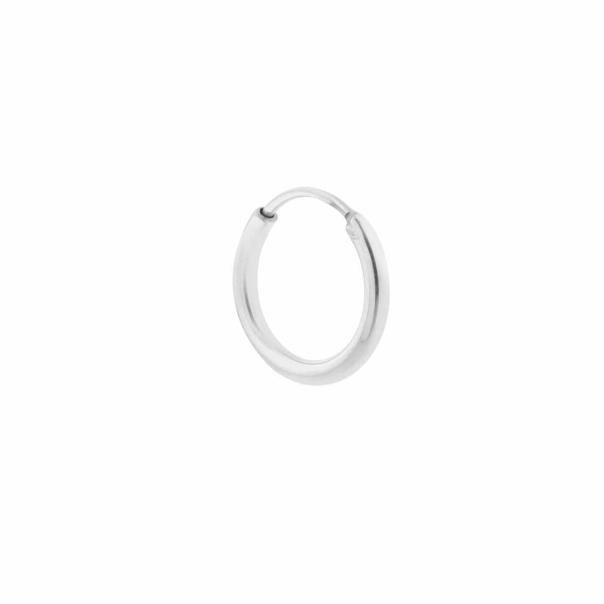 Plain hoop 16mm silver