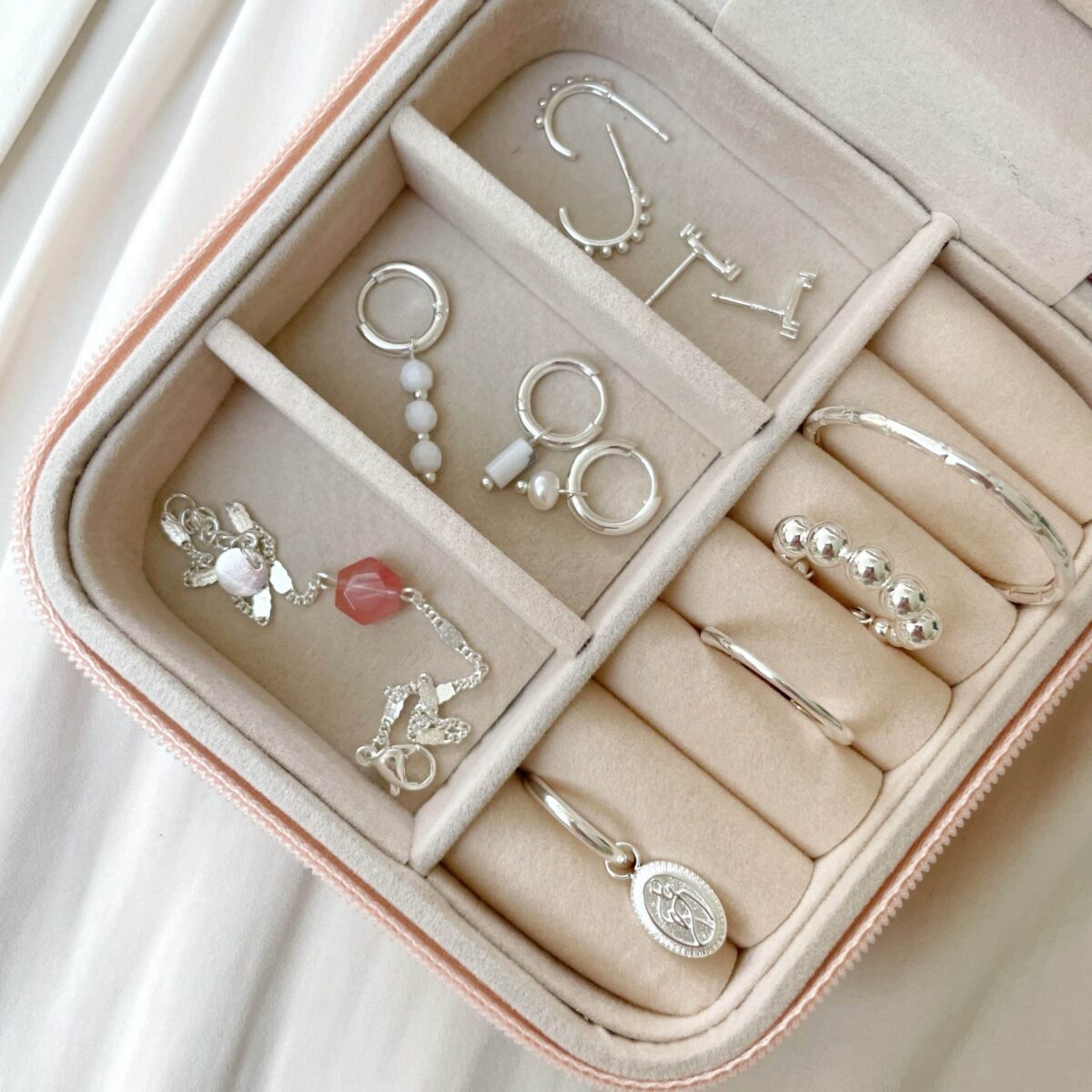 Plain really big chunky hoop silver