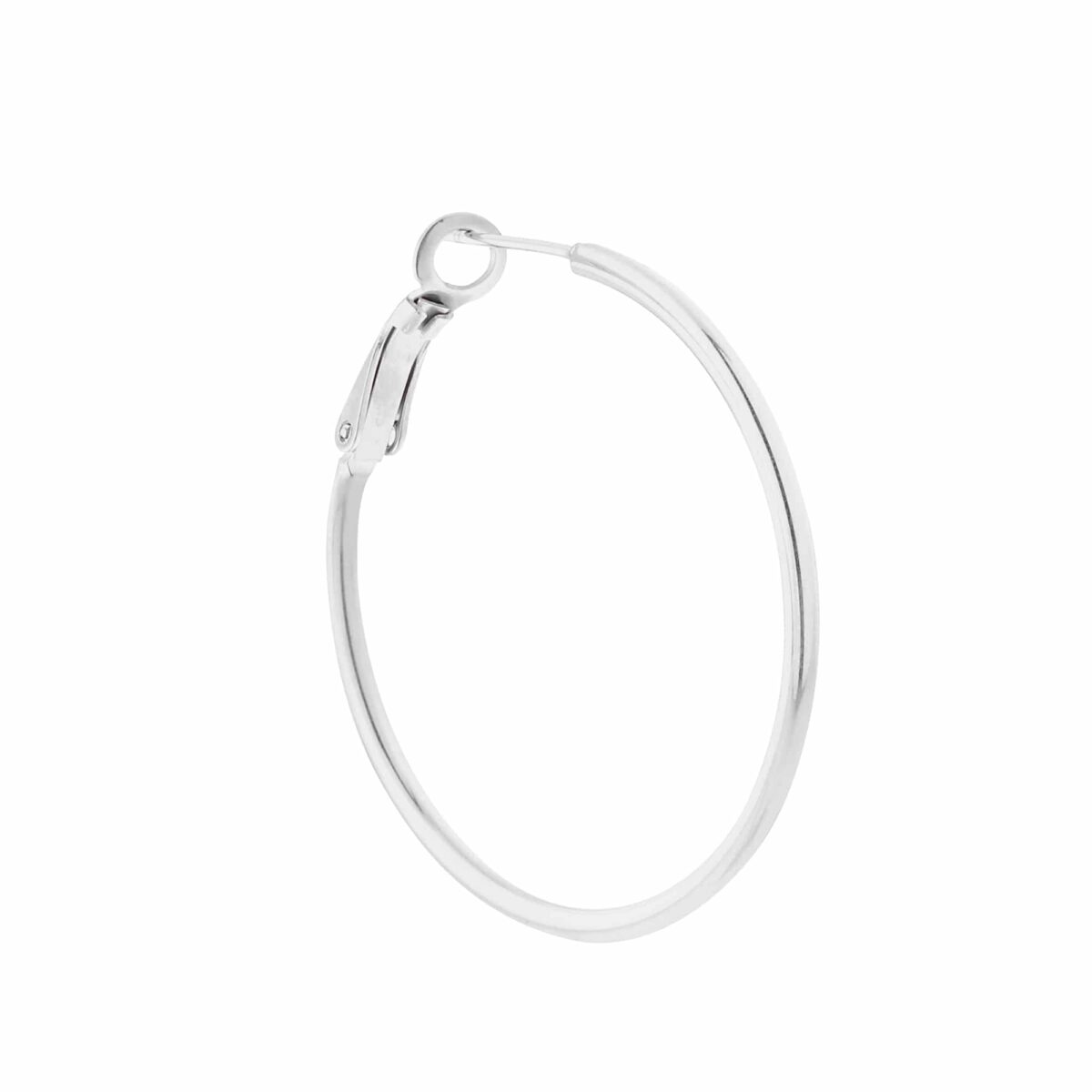 Plain really big chunky hoop silver