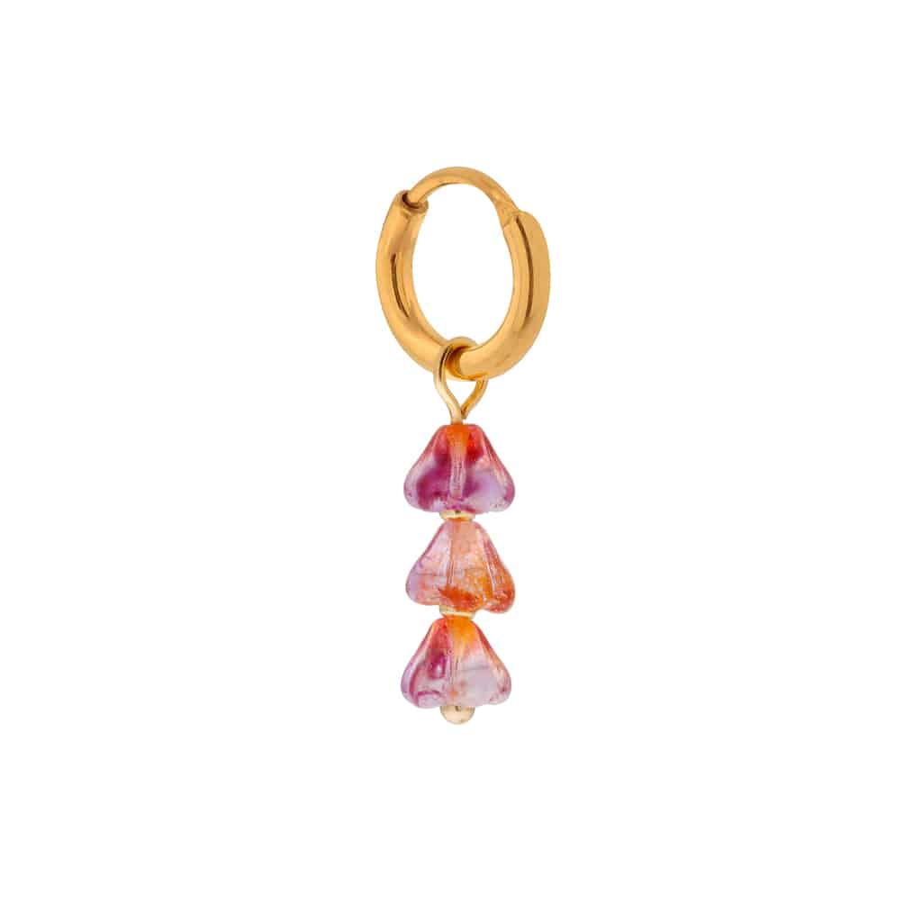 Poppy hoop gold