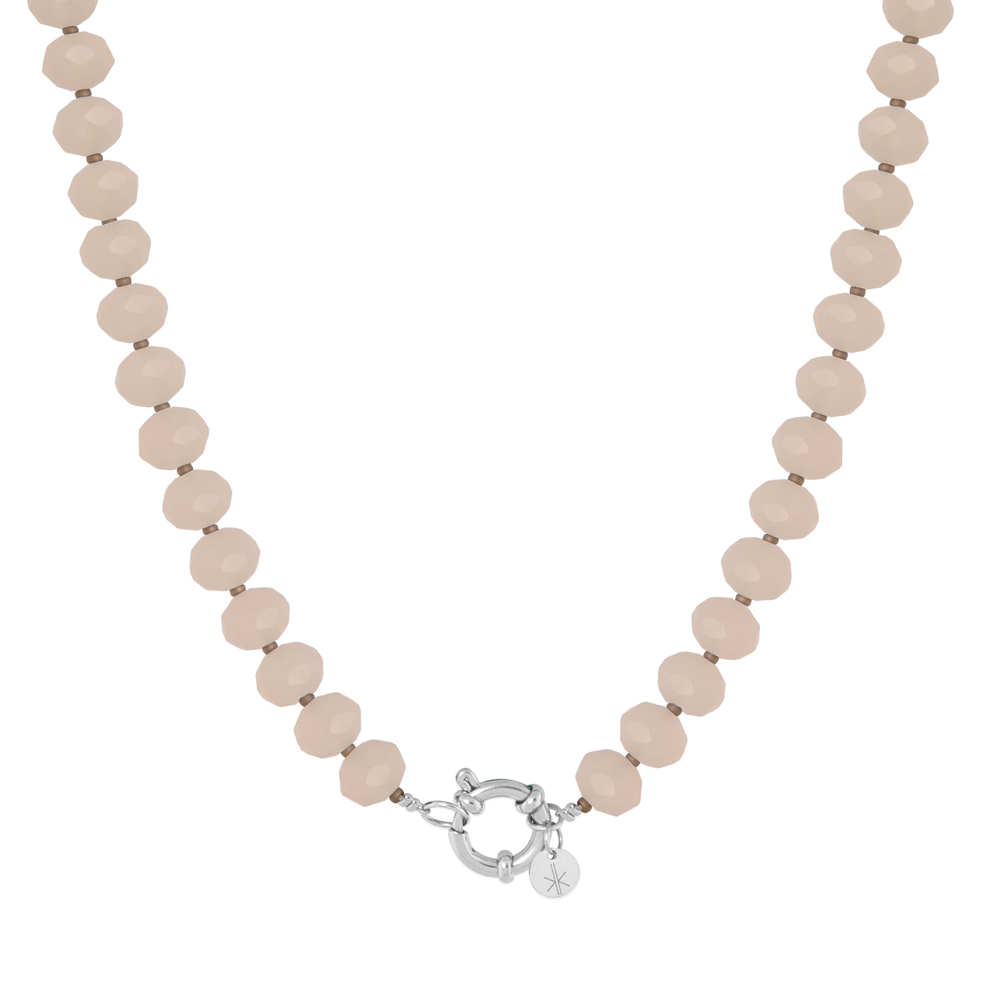 Powder touch necklace silver