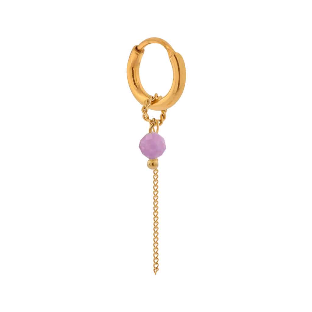 Princess chain hoop gold