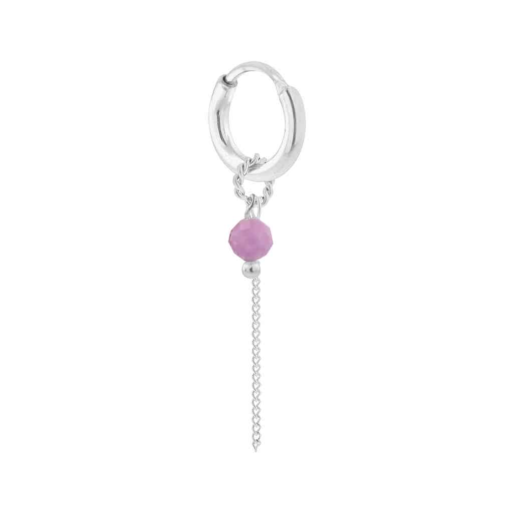 Princess chain hoop silver