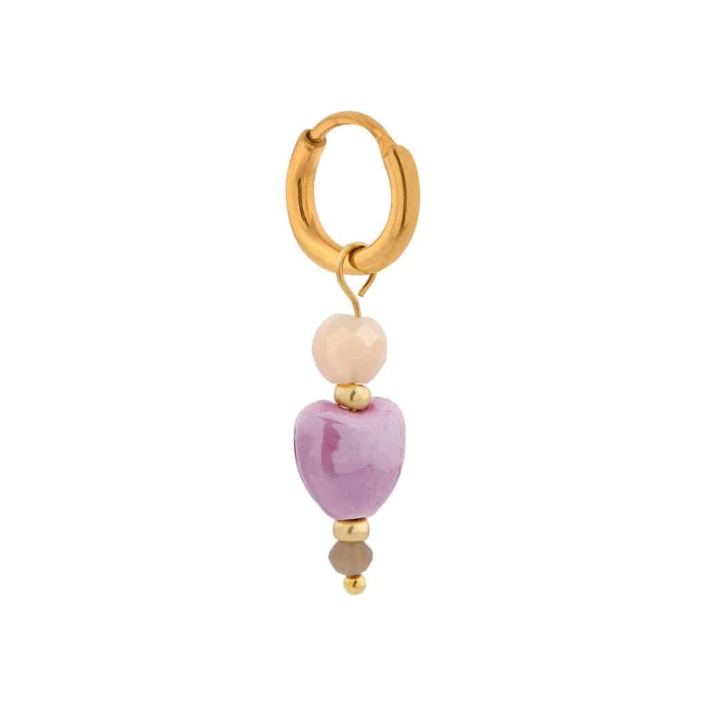 Purple queen hoop gold