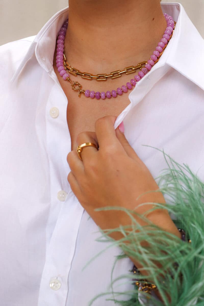 Queen of cubes neckace gold