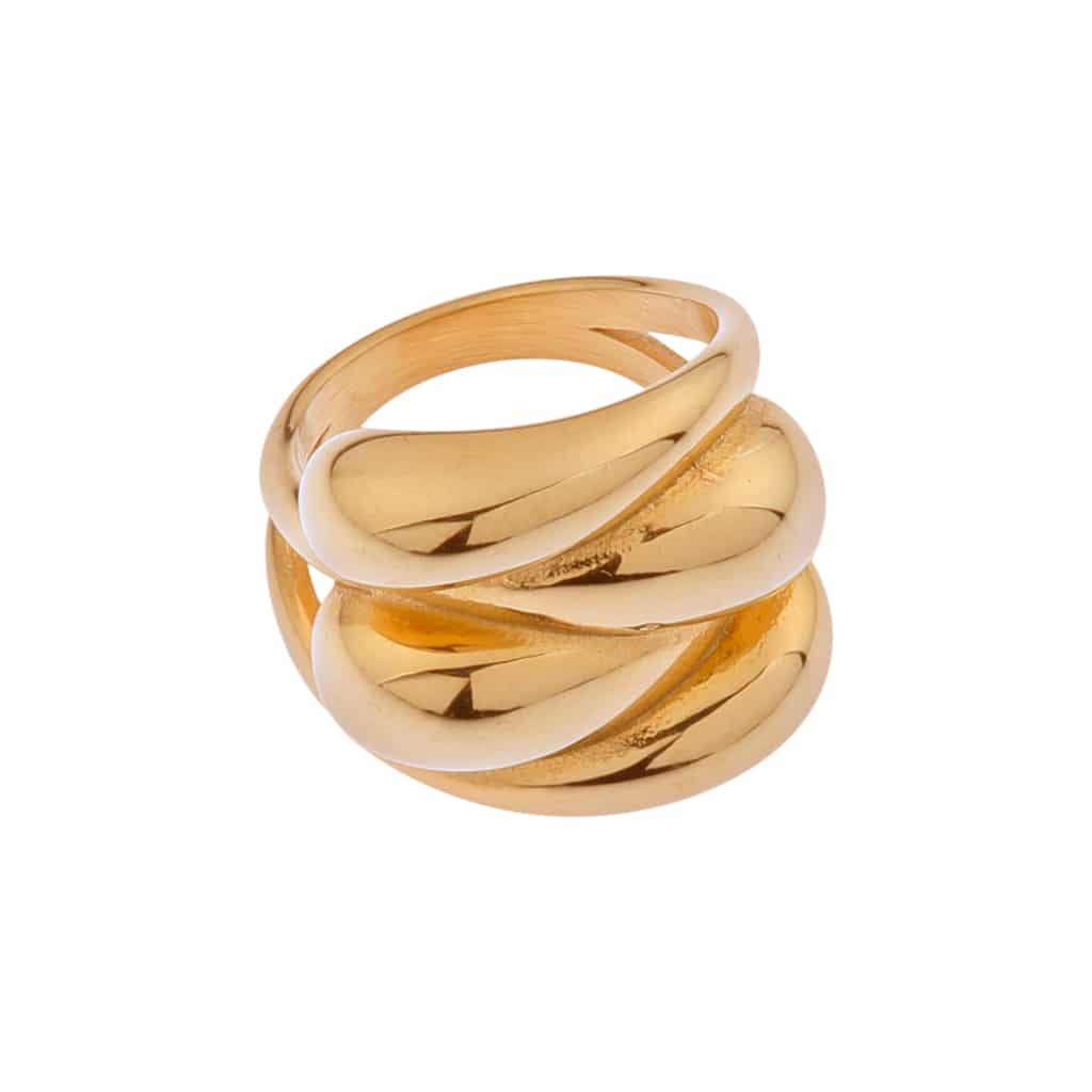 Queen of Waves ring gold
