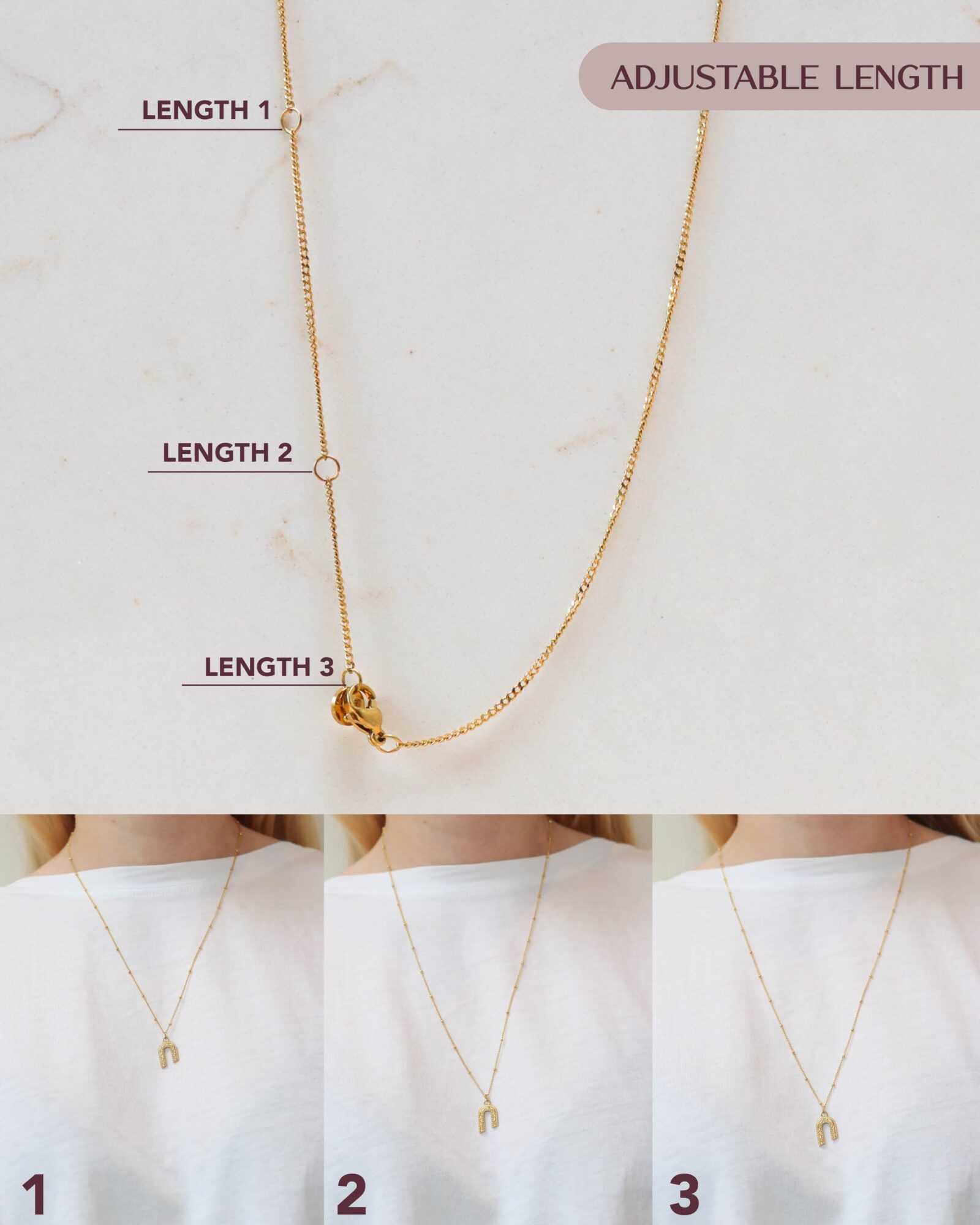 Rainbow twirl necklace gold