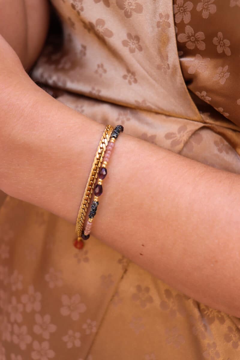 Rebel snake bracelet gold