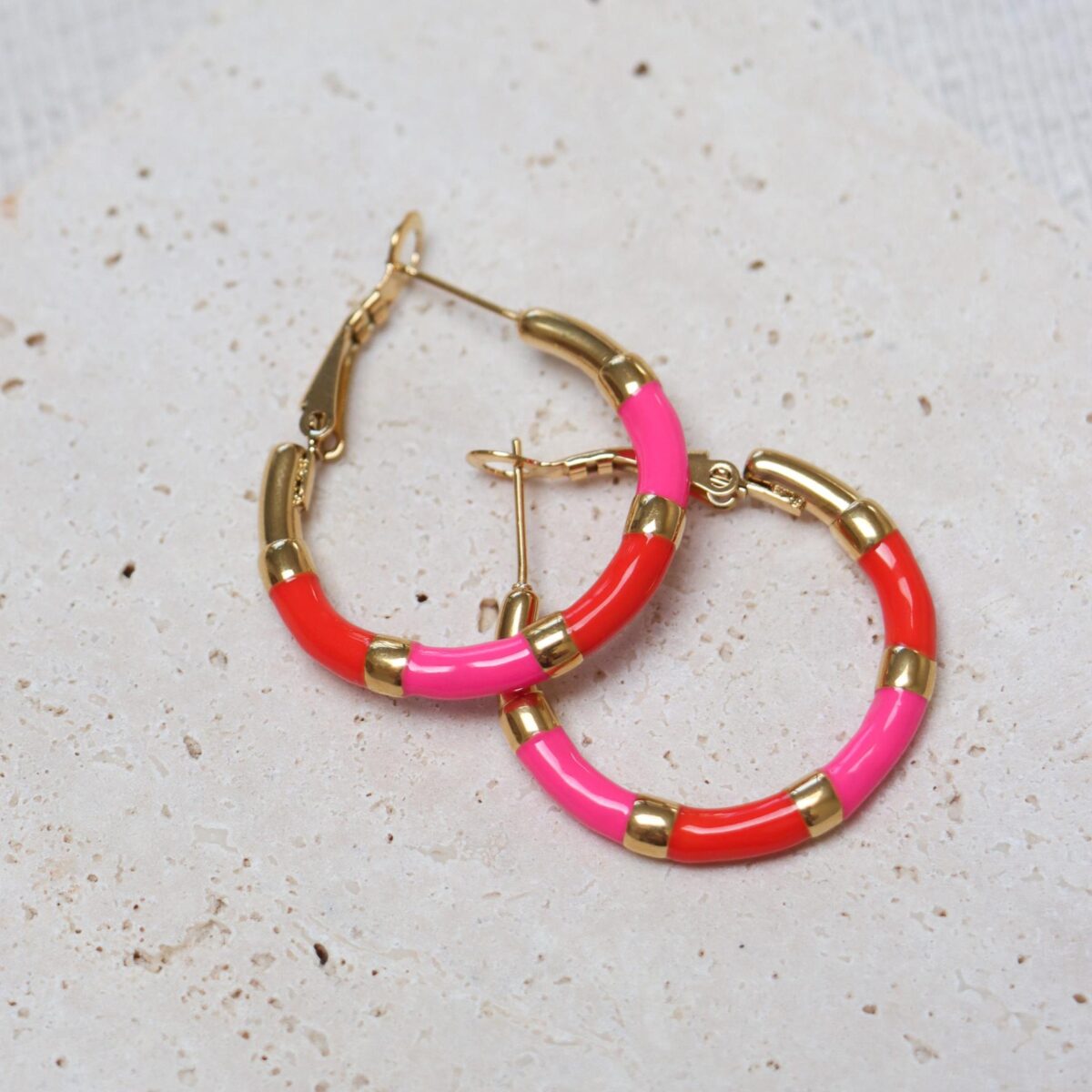 Red pink hoola hoop gold