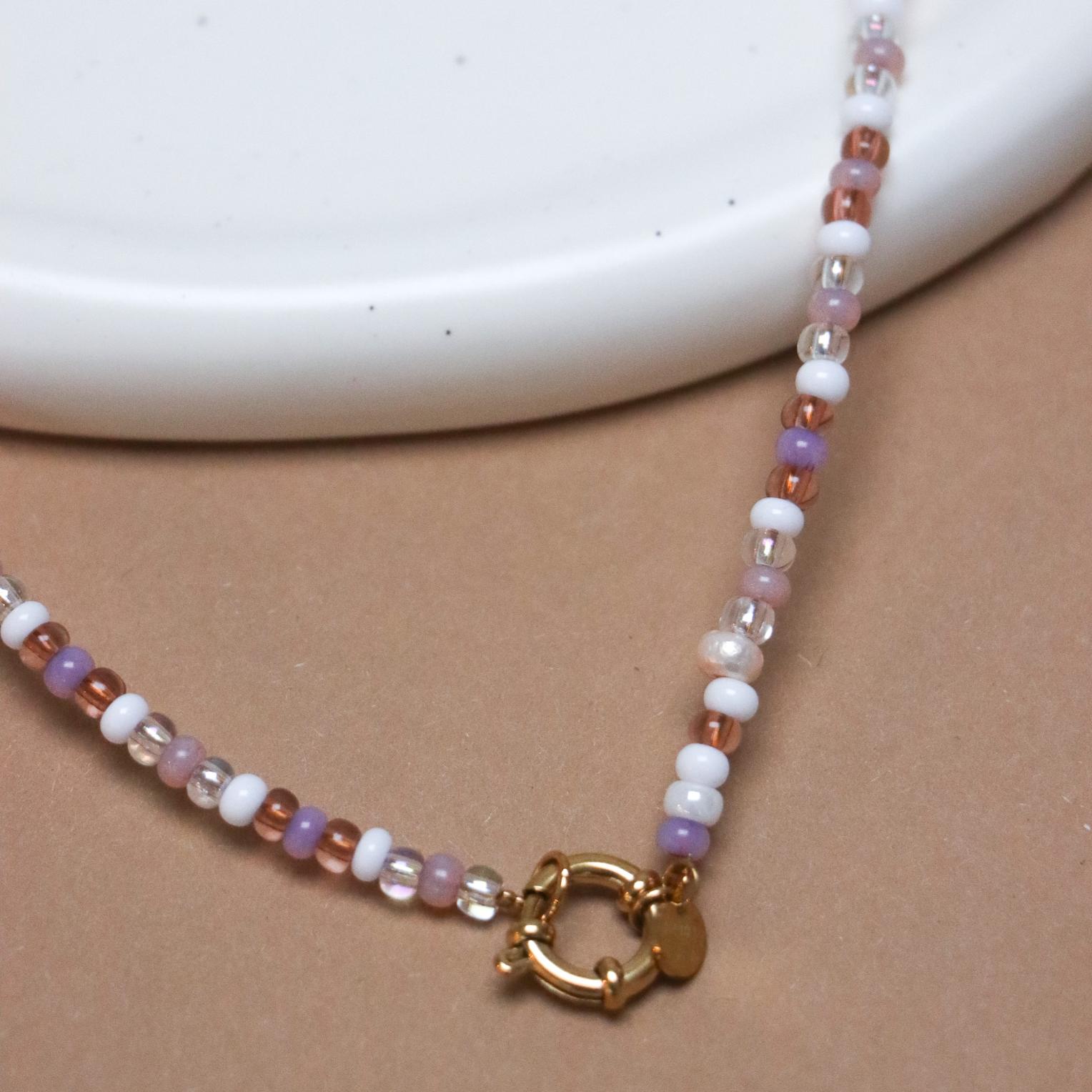 Rosé all day necklace gold