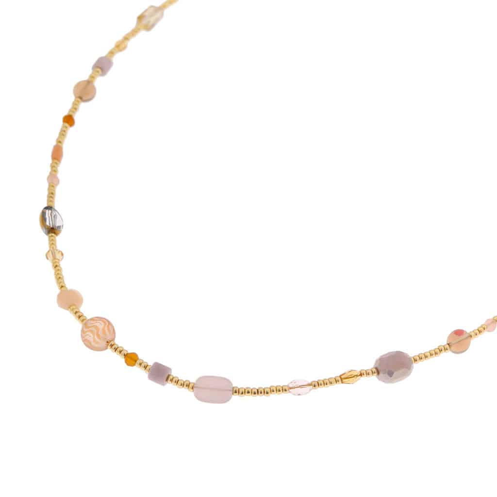 Rose blossom necklace gold