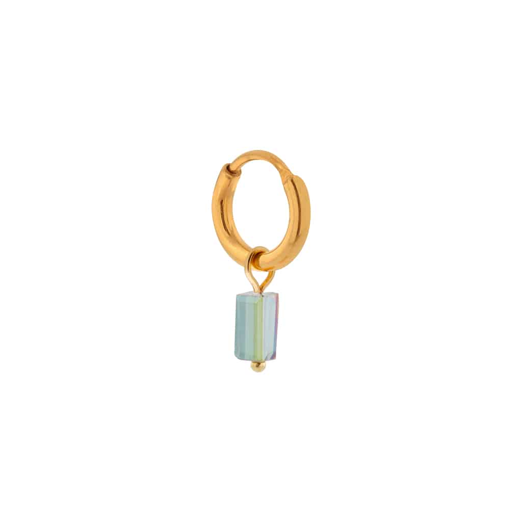 Rough diamond hoop gold