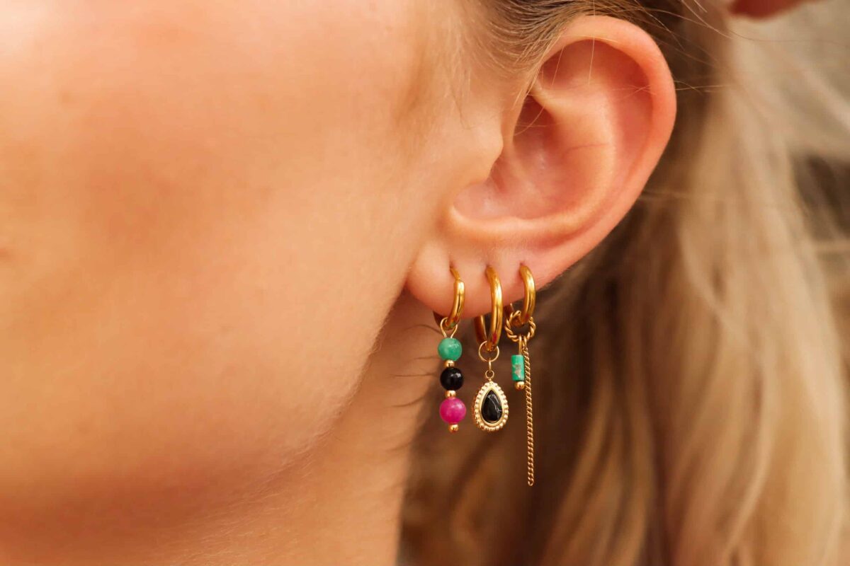 Round color hoop gold