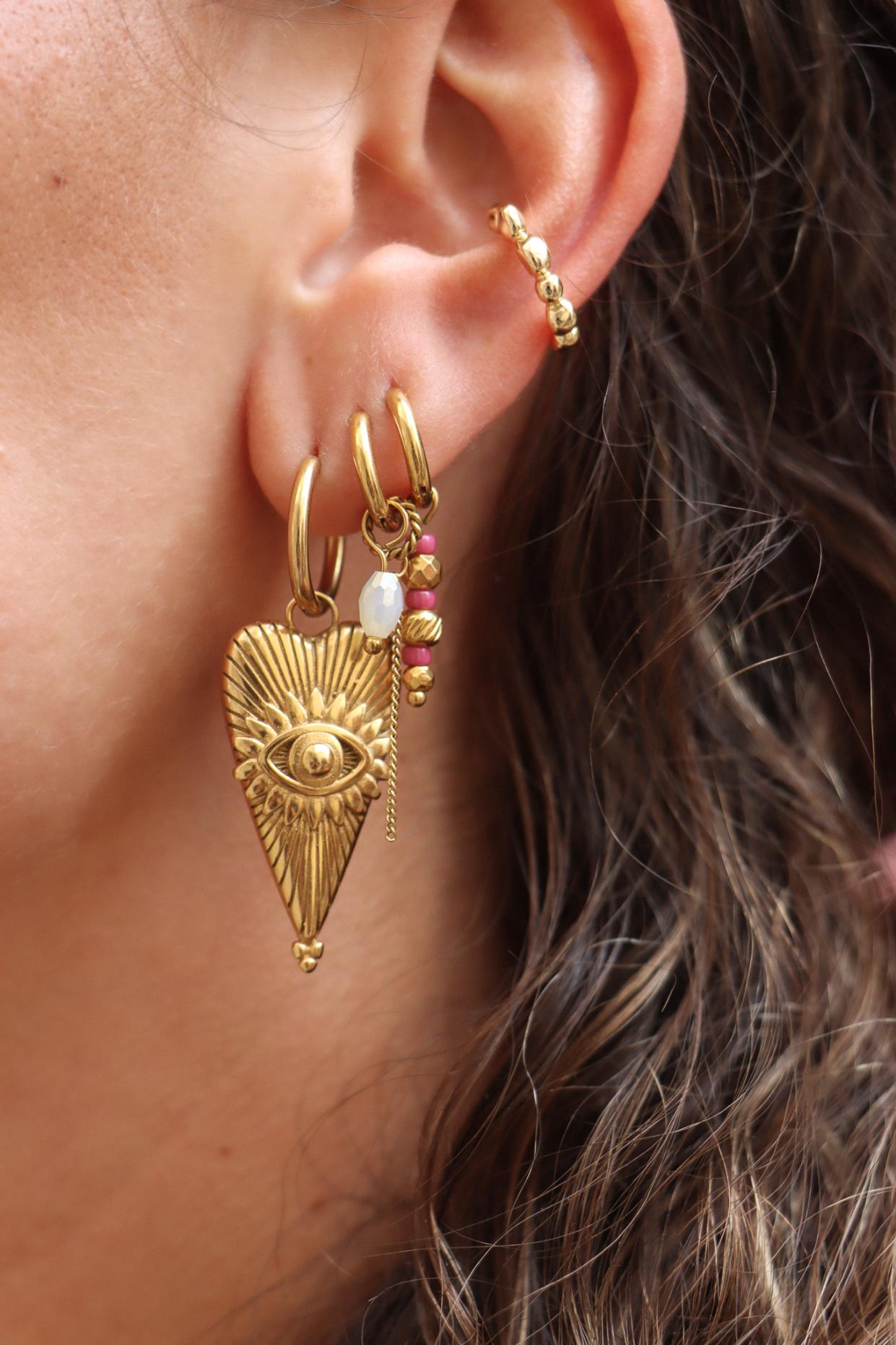 Rounds ear cuff gold