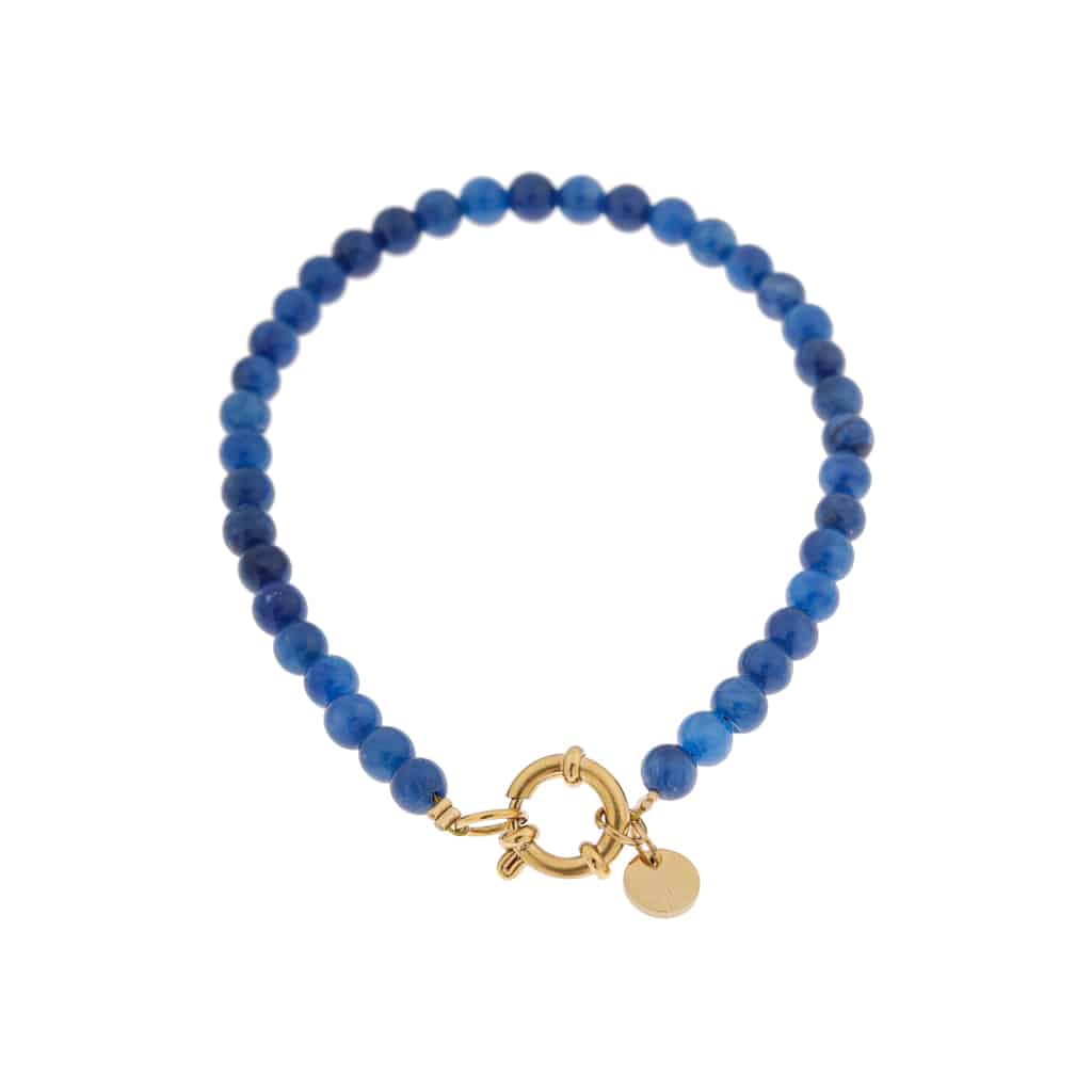 Royal blue bracelet gold