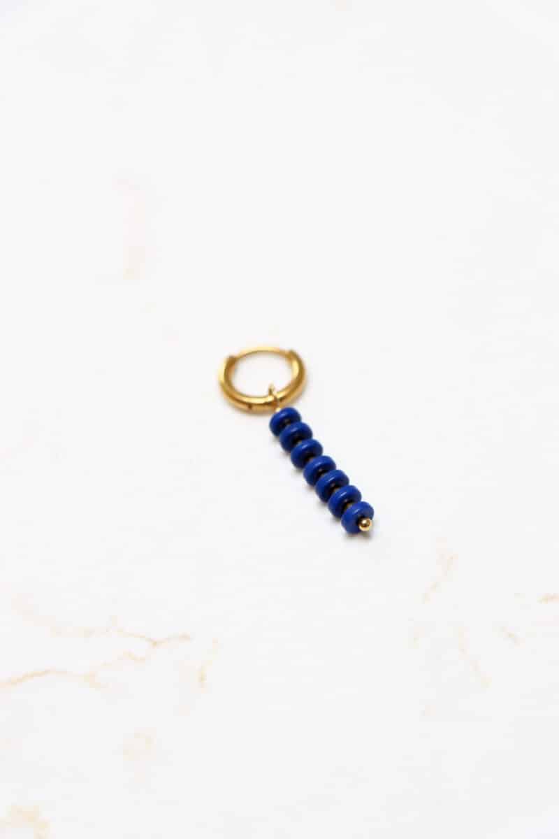 Royal blue hoop gold