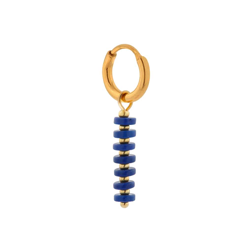 Royal blue hoop gold