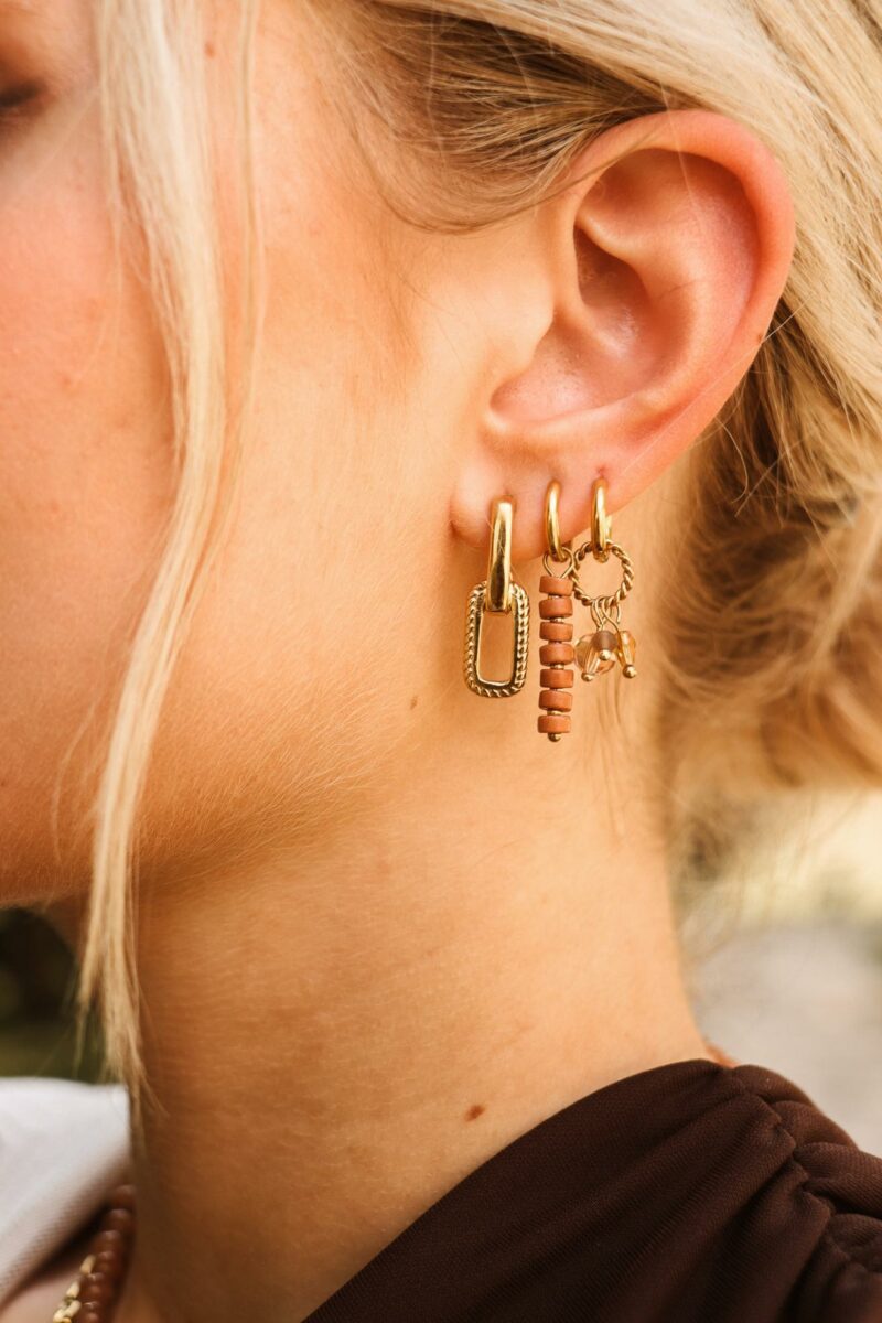 Royal brown hoop gold