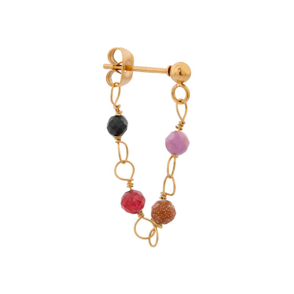 Ruby hoop gold