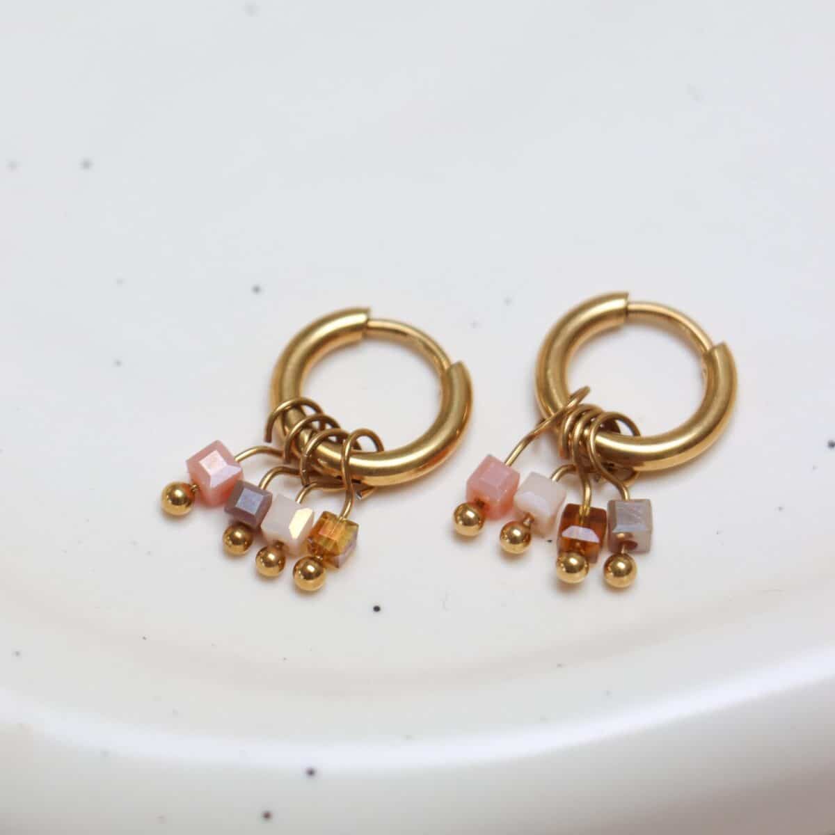 Sand dune hoop gold