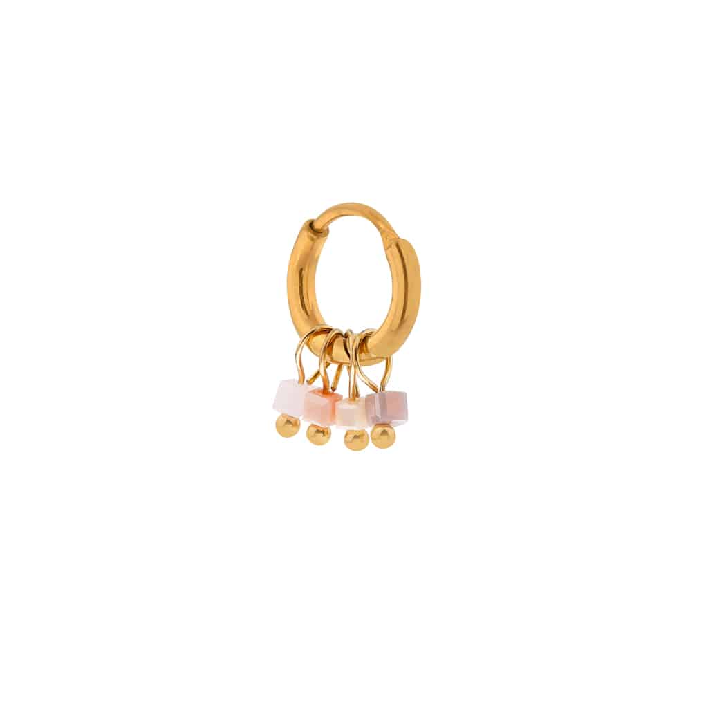 Sand dune hoop gold