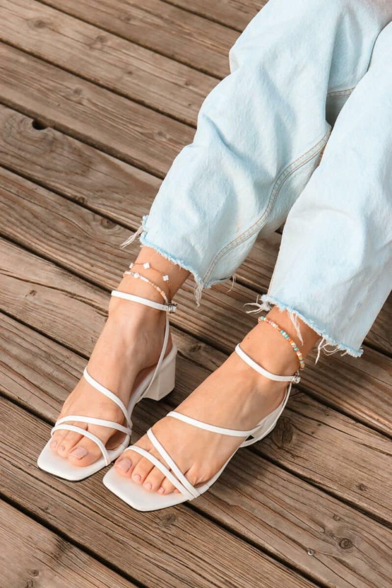 Sand sparkle anklet gold