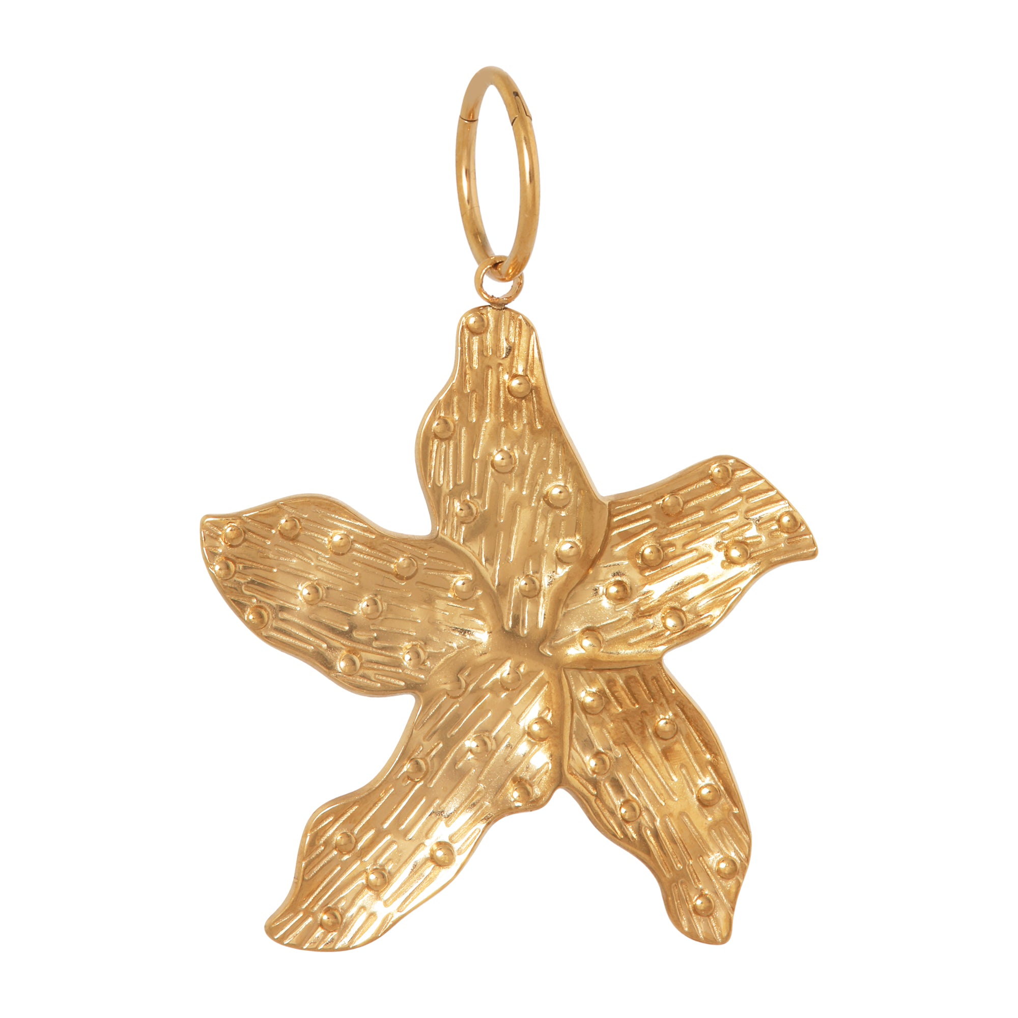 Sea flower charm gold