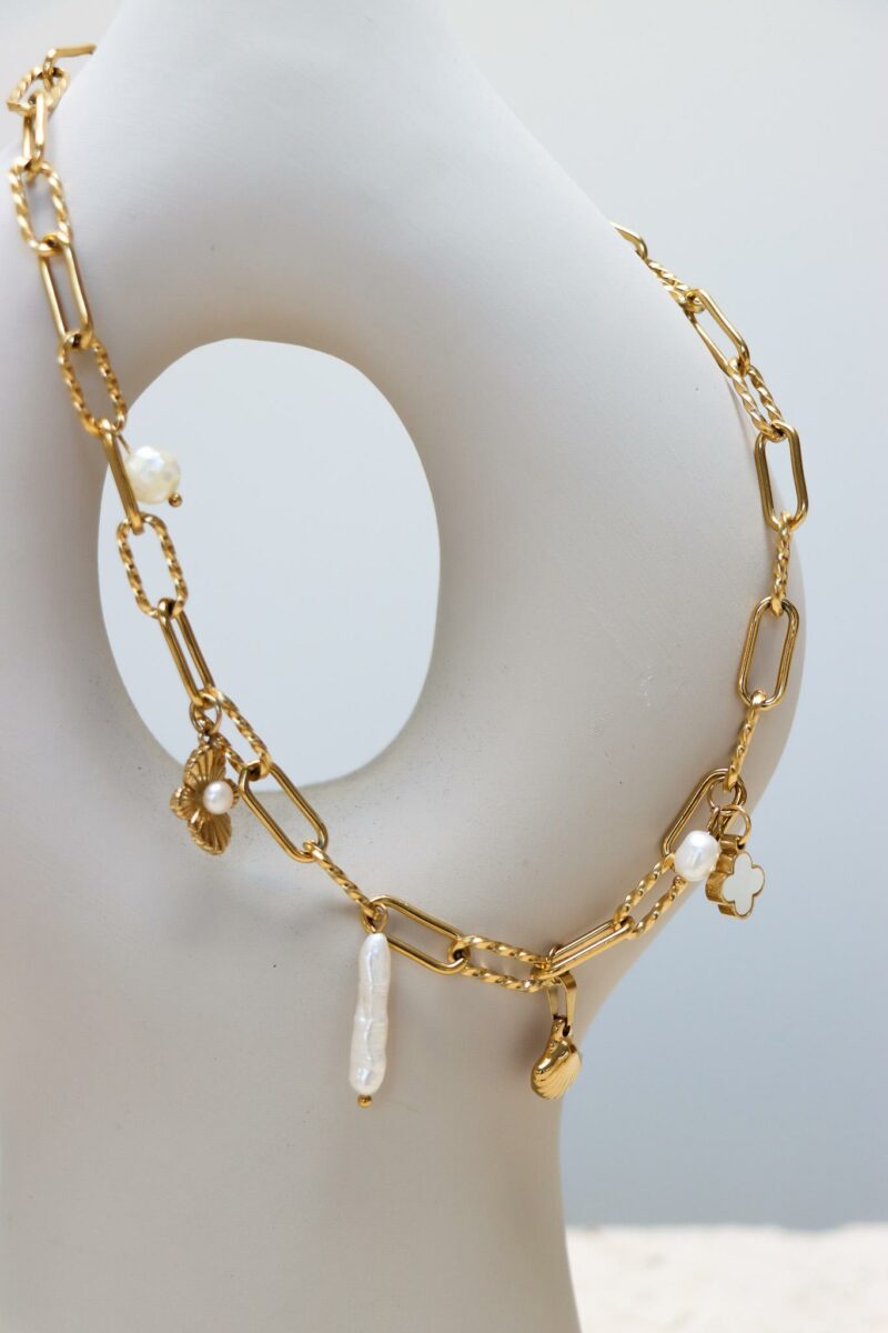 Sea goddess necklace gold