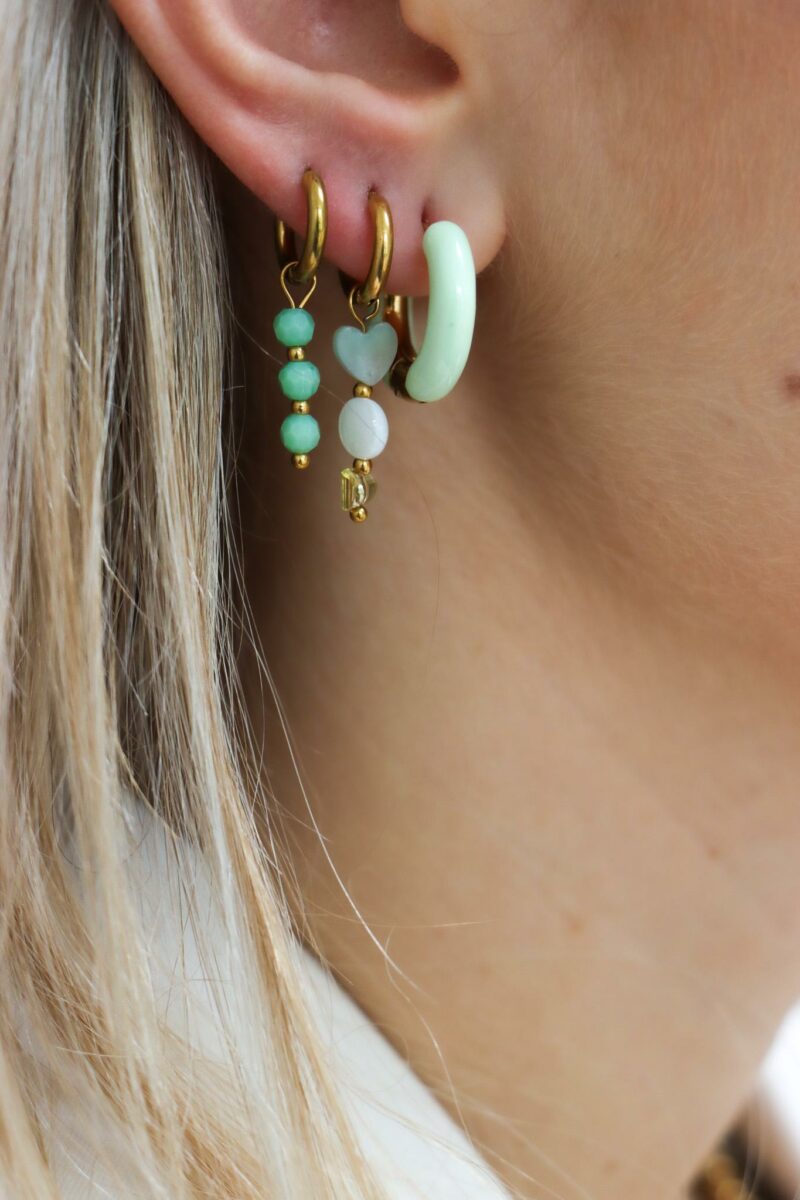Seagreen hoop gold