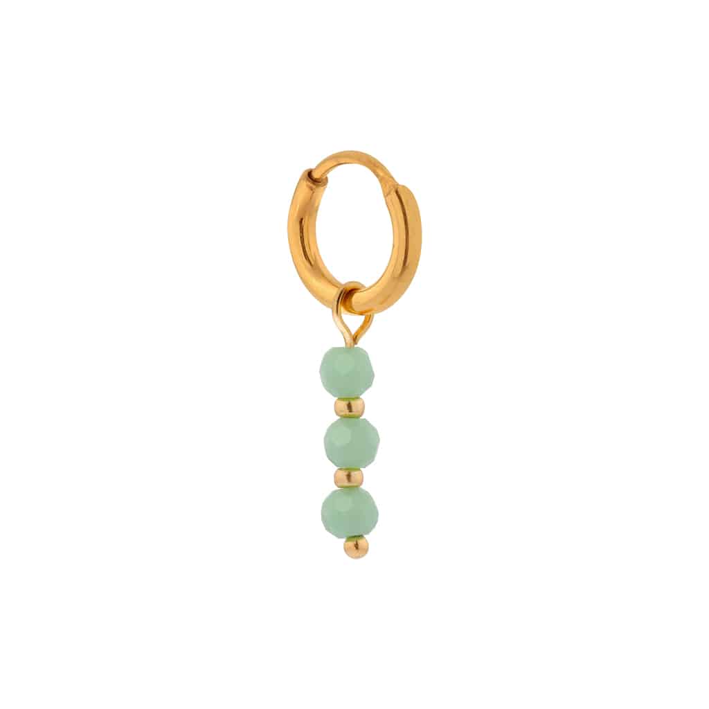 Seagreen hoop gold