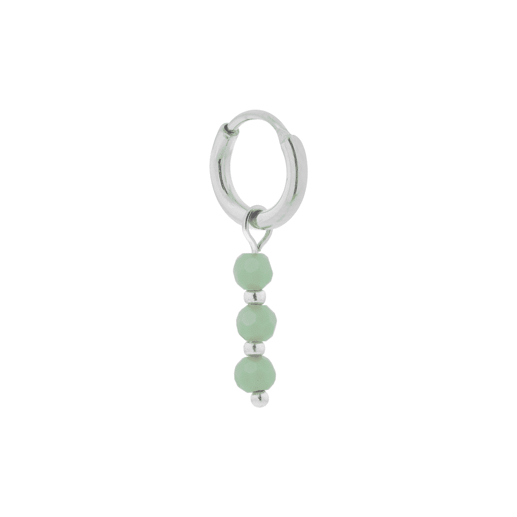 Seagreen hoop silver