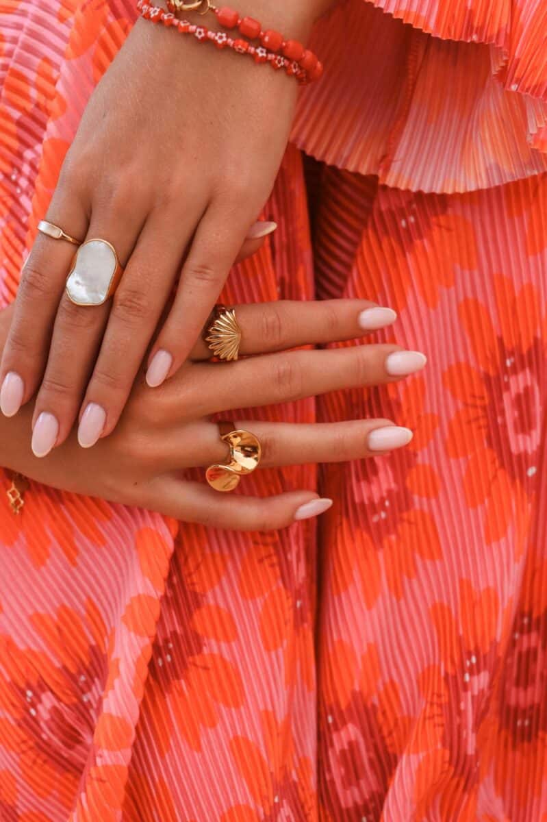 Shell ring gold