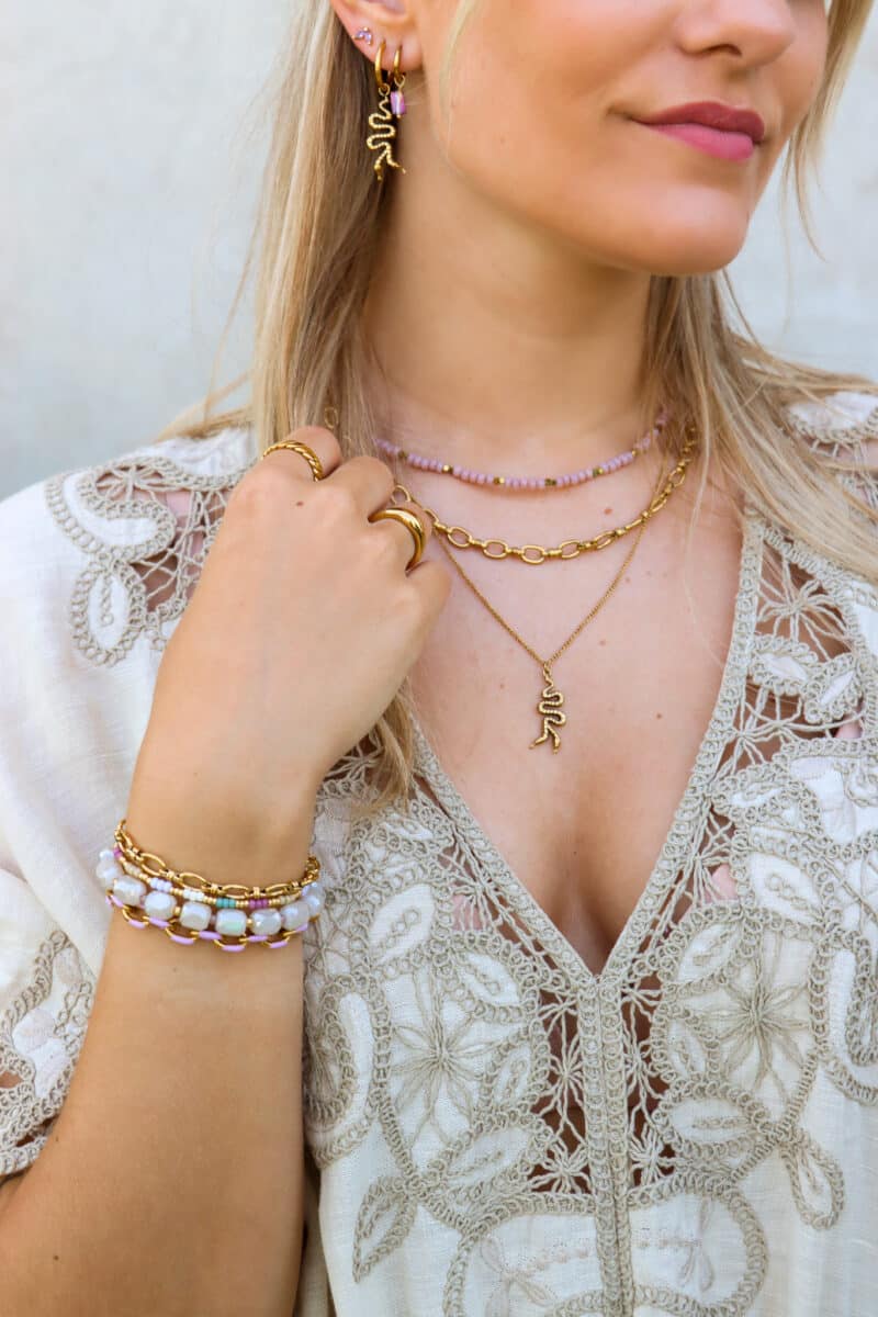 Shiny treasure bracelet gold