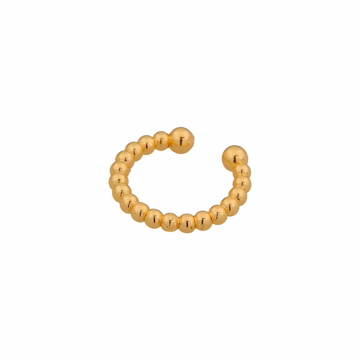 Single dots ear cuff gold