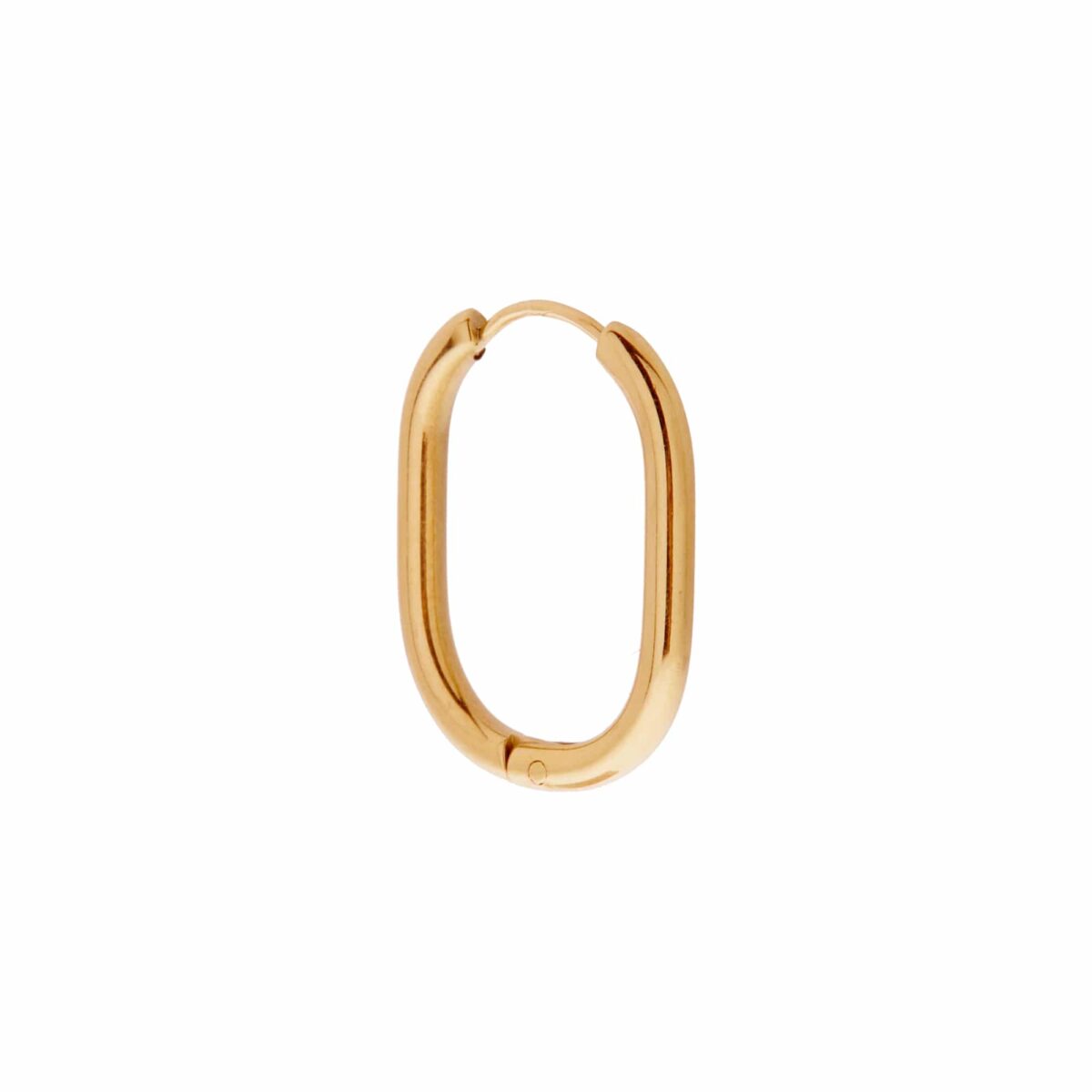 Small oval hoop gold