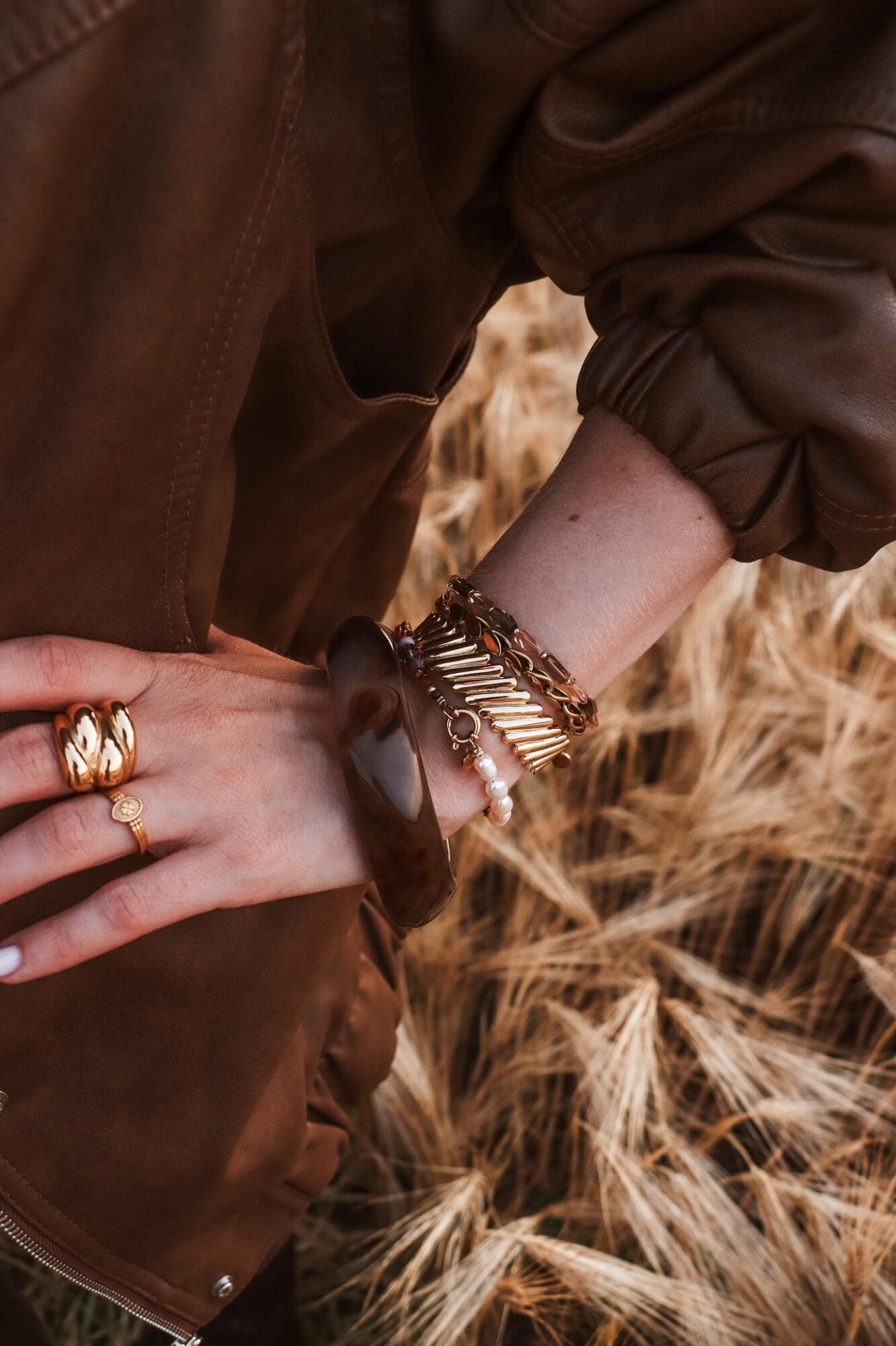Smokey rock bracelet